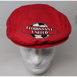 Vintage Florissant United Soccer Club Missouri‎ Golf Hat Flat Cap 1970s Snapback